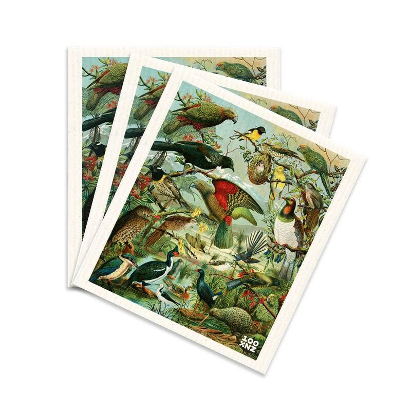 Swedish Dishcloths - NZ Native Birds image number 0