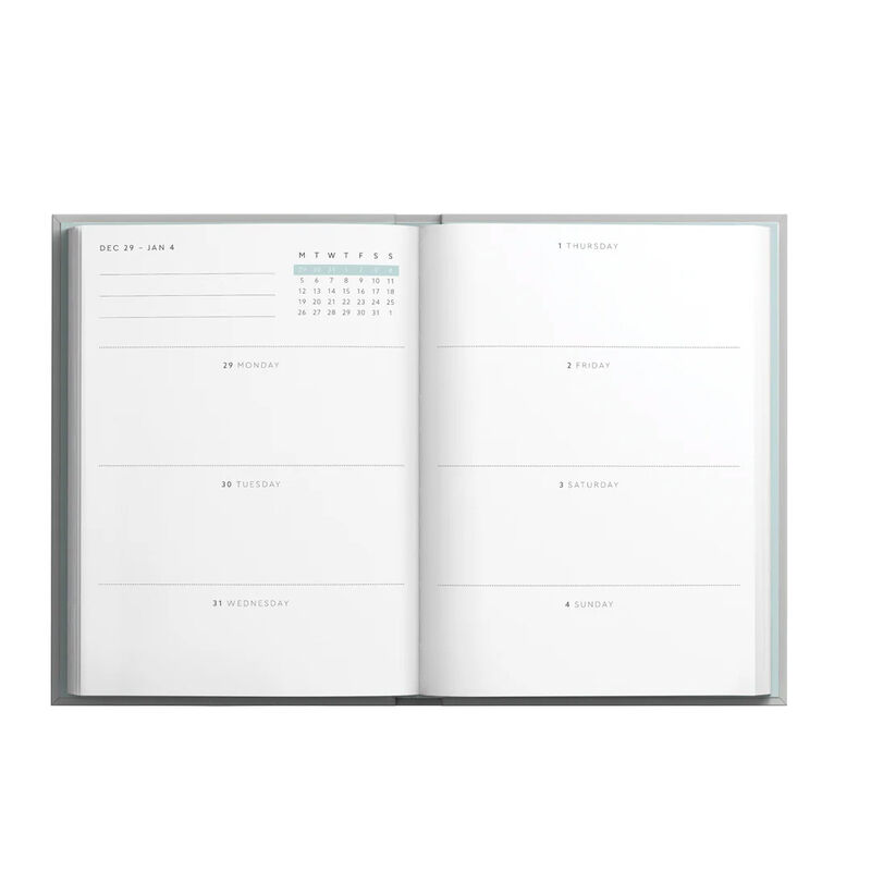 Ohh Deer Kaleido 2026 Candy Stripe A6 Linen Diary image number 1