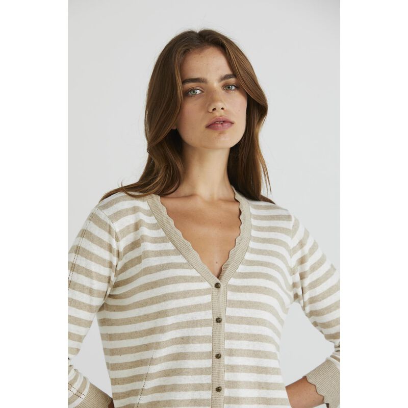 Lania Shell Stripe Cardi image number 2