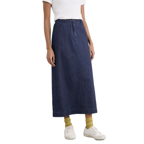 Seasalt Cornwall Fruit Tree Skirt Dark Wash