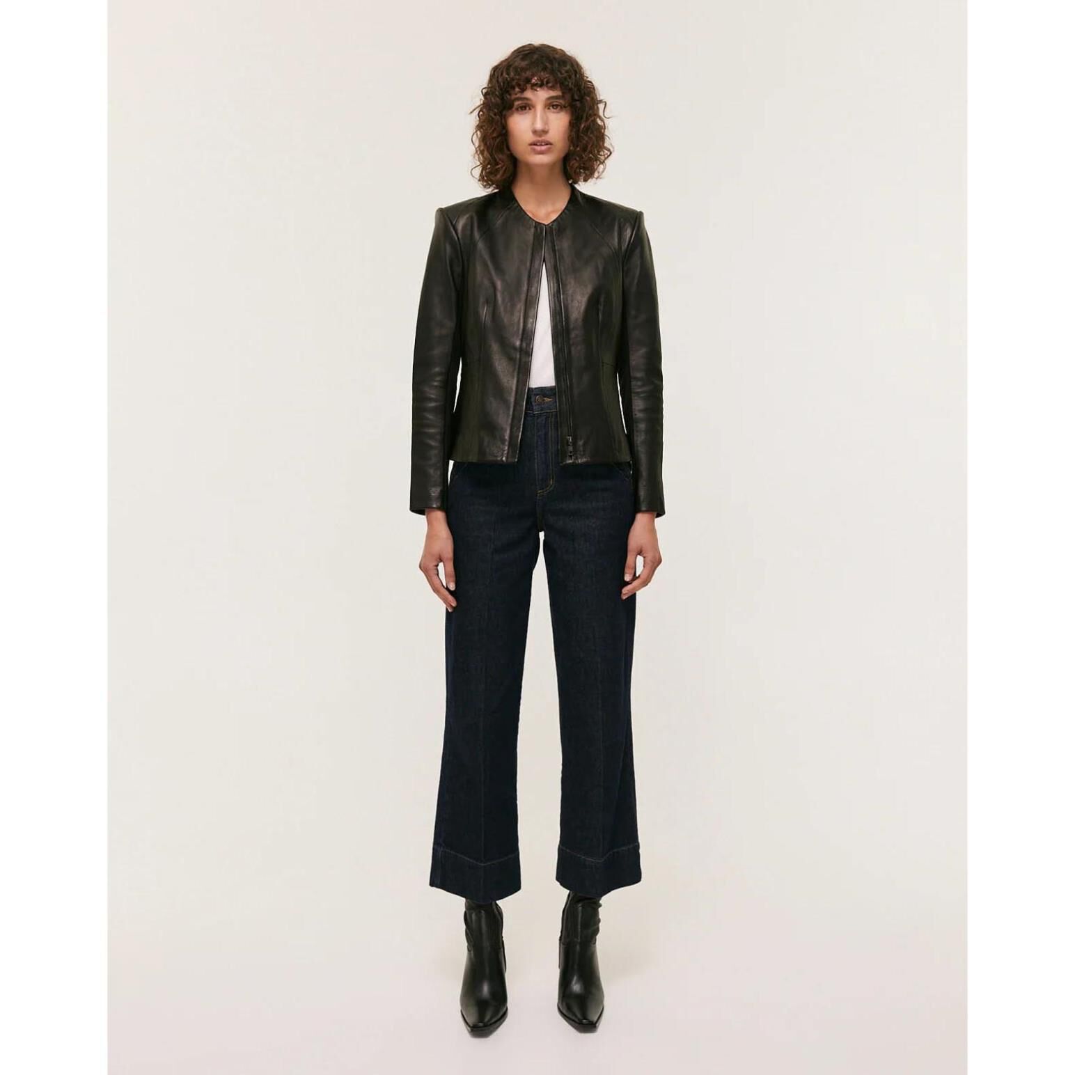 Saba lilia leather jacket store