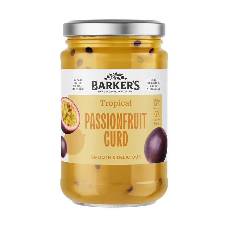 Barker's Passionfruit Curd 350g image number 0