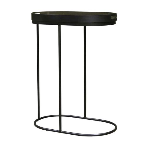Studio Arlo Sofa Tray Table - Black & Army Grey Green
