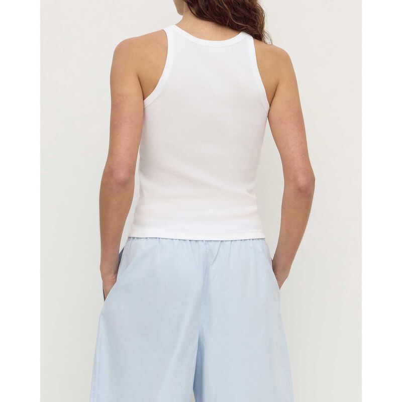 Assembly Label Tabitha Rib Tank White image number 1