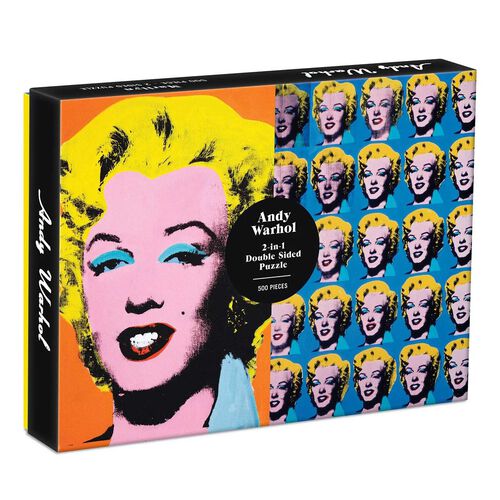 Galison Andy Warhol Marilyn Double-Sided 500 Piece Puzzle