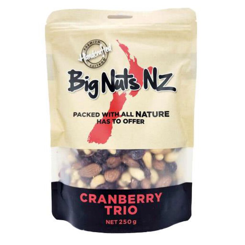 Big Nuts NZ Cranberry Trio 250g image number 0