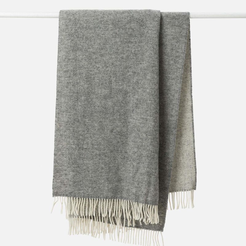 Citt&agrave; Wool Throw Grey 130x180cm image number 1