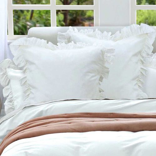 MM Linen Ruffle Euro Set Of 2
