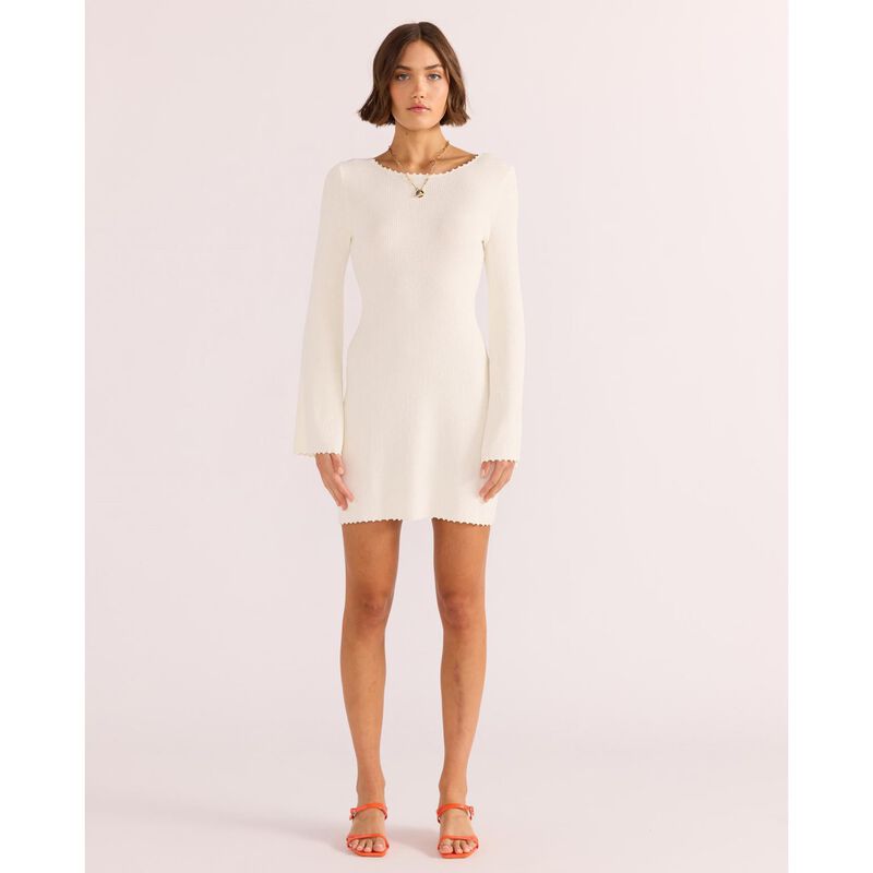 MINKPINK Isla Boucle Knit Mini Dress image number 3