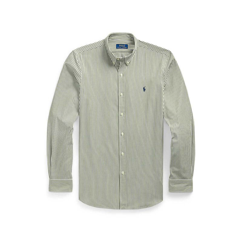Polo Ralph Lauren Custom Fit Striped Stretch Poplin Shirt image number 2