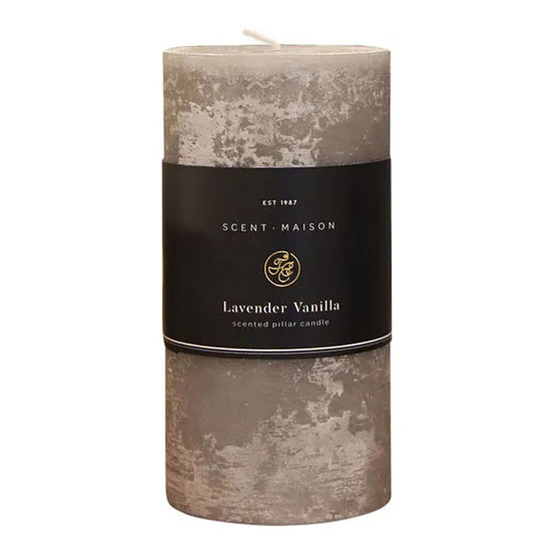 French Country Maison Pillar Candle Lavender Vanilla 3x6" image number 0