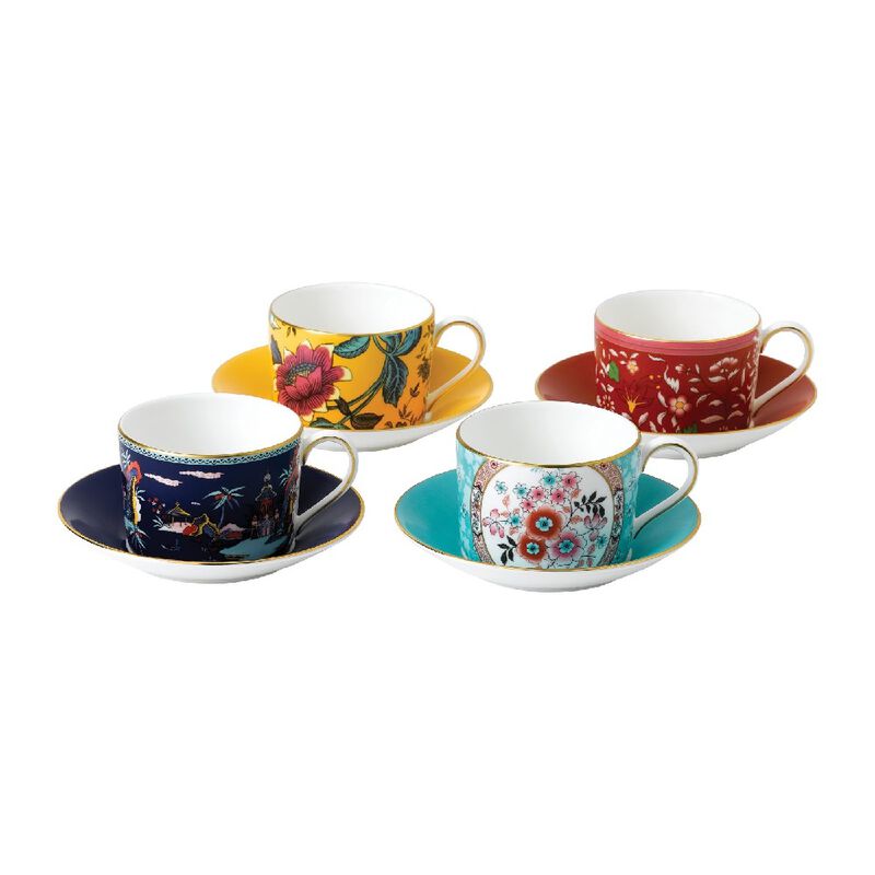 Wedgwood Wonderlust Teacup & Saucer Set of 4 image number 0
