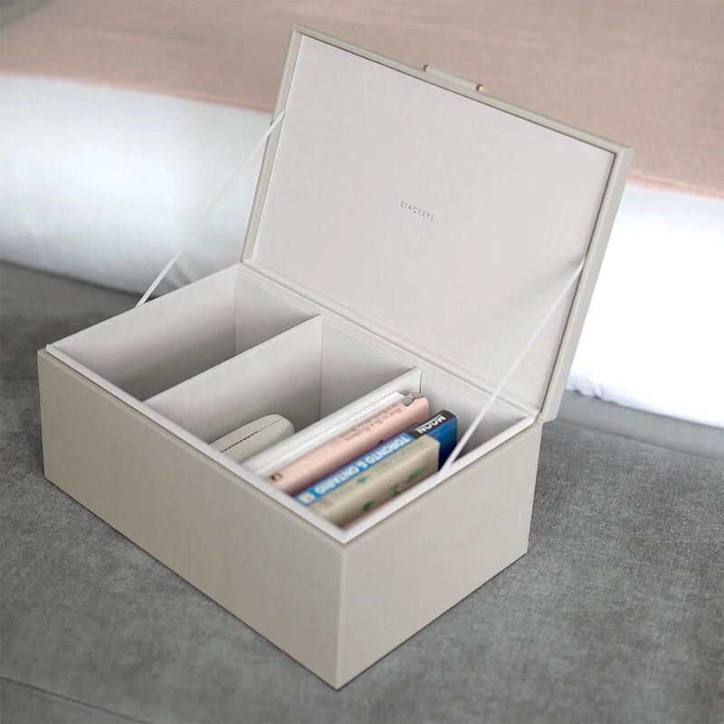 Stackers Medium Lidded Storage Box Oatmeal image number 2