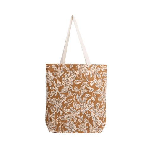 Seasalt Cornwall Foldaway Canvas Shopper Fig Tree Lino Spice