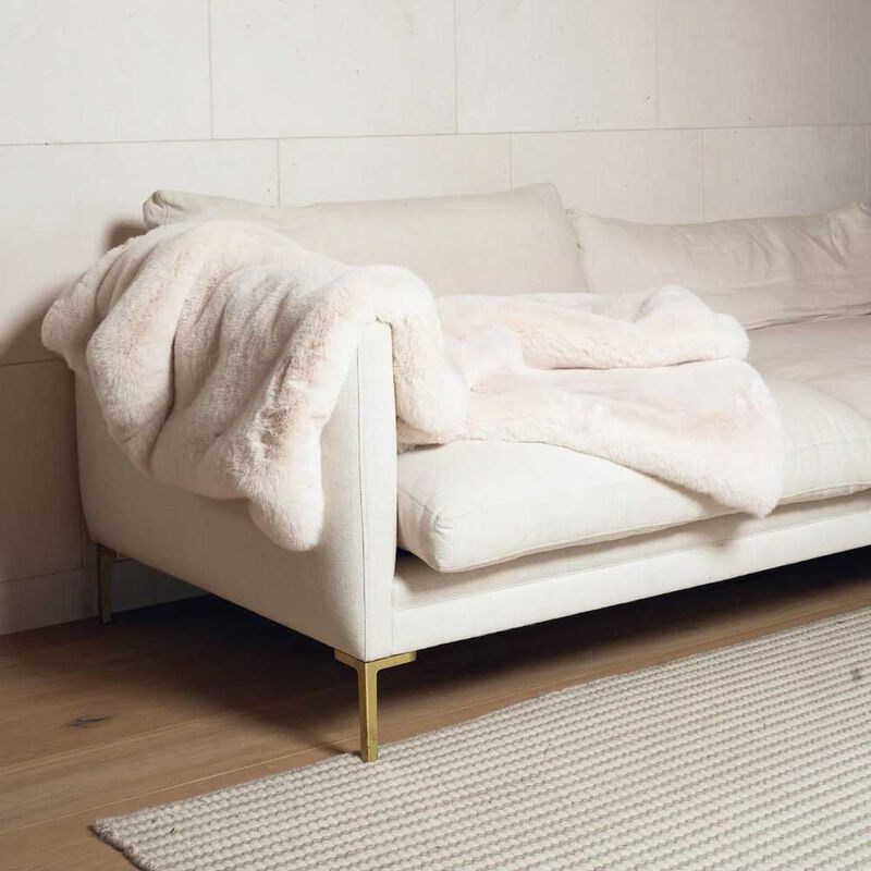 Home Lab Vegan Fur Throw Extra Large image number 1