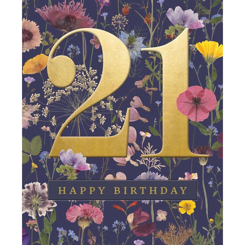 Museums & Galleries 21 Happy Birthday Wild Meadow Card image number 0