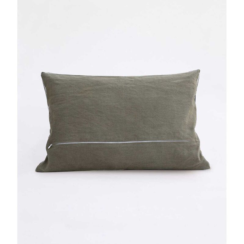 MM Linen Linea Olive Cushion 60x40 image number 2