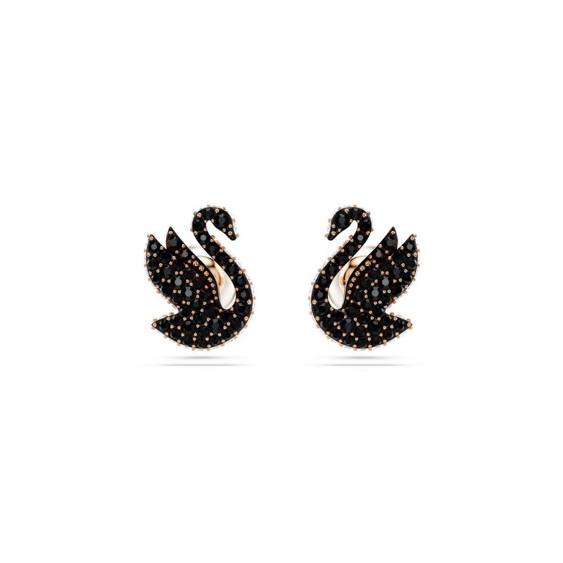 Swarovski Swan Stud Earrings image number 0