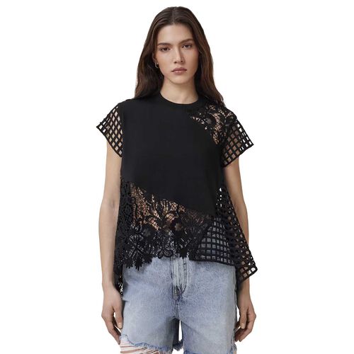 AllSaints Zala Crochet Top