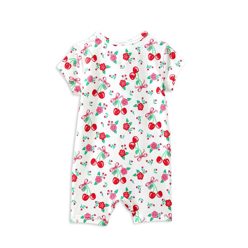 Milky Sweet Cherry Zip Romper image number 1