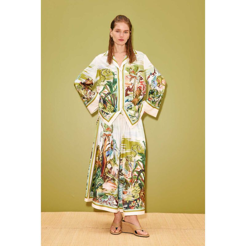 AL&Eacute;MAIS Jungle Boogie Silk Shirt image number 2