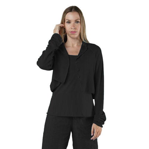 Rundholz Crop Button Cardigan