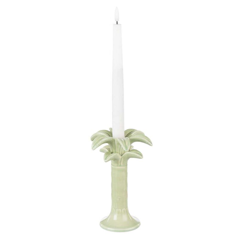 Emporium Neri Palm Candleholder Large - Green image number 1