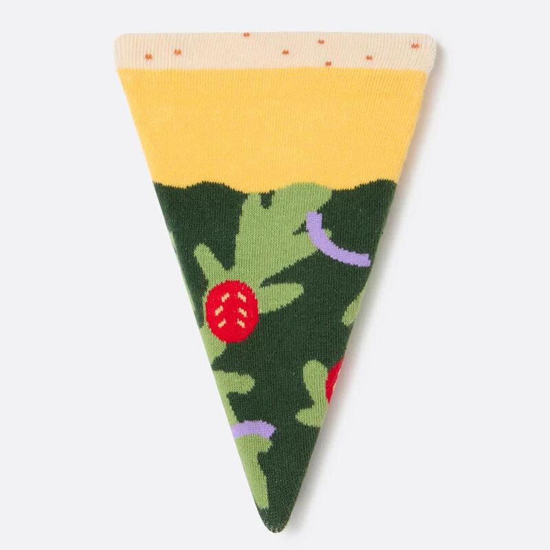 Eat My Socks Pizza Vegan Socks image number 1