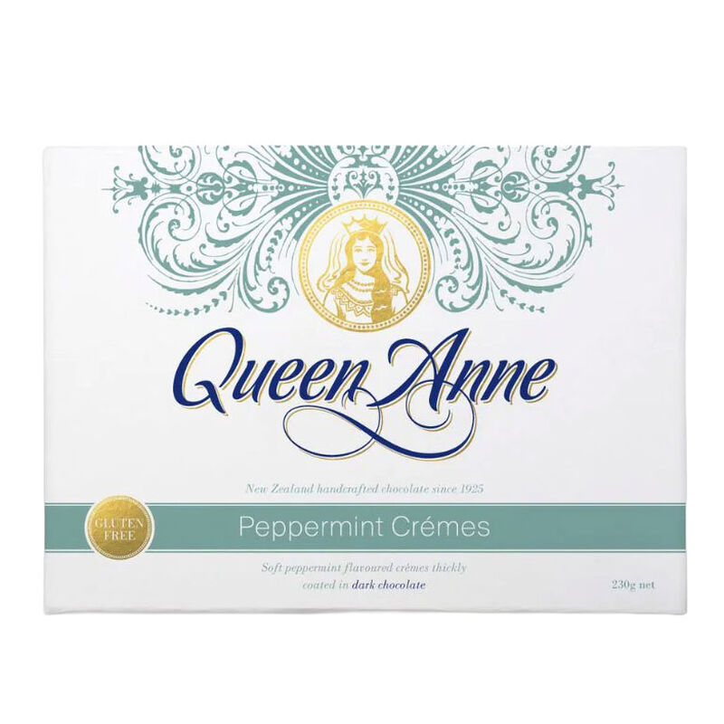 Queen Anne Dark Chocolate Peppermint Cr&egrave;mes 200g image number 0