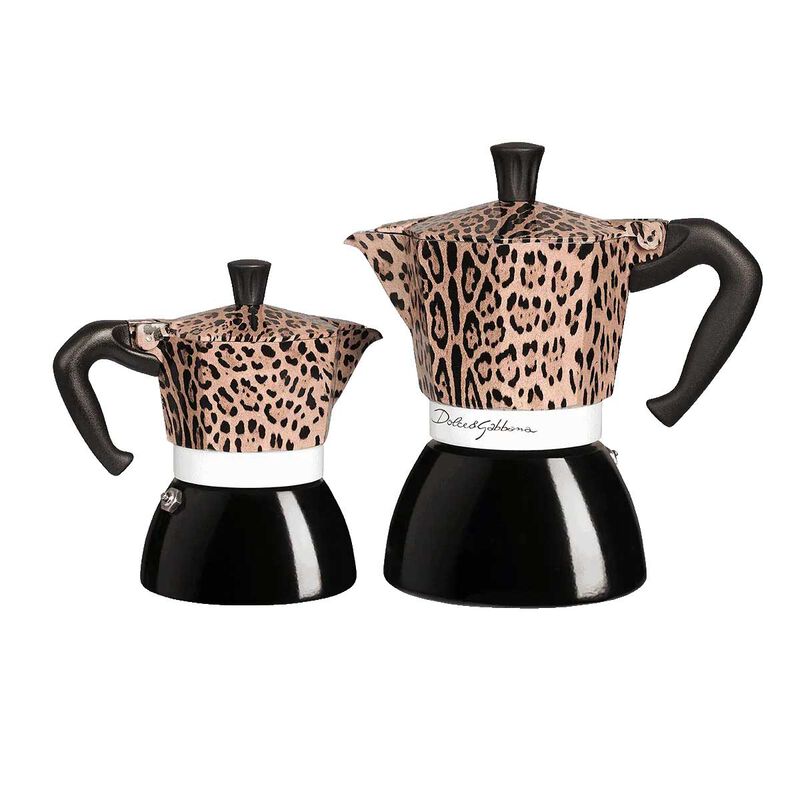 Bialetti x Dolce & Gabbana Moka Induction 6 Cup Leopardo image number 3