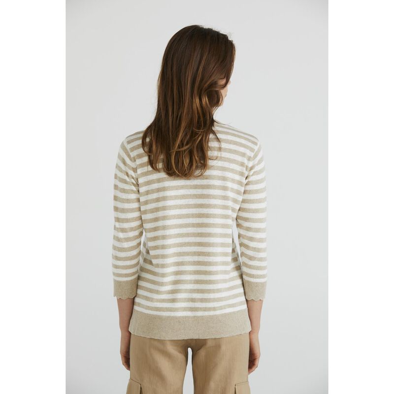 Lania Shell Stripe Cardi image number 1