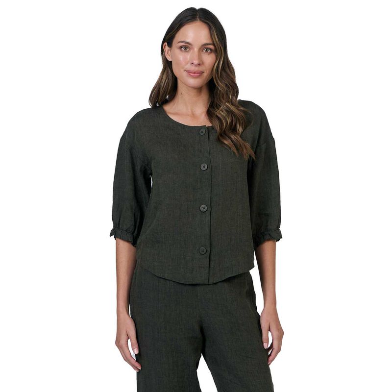 Naturals By O & J Licorice Button Top image number 0