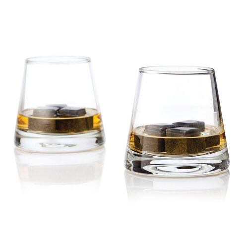 Glacier Rocks&reg; Soapstone Cube And Tumbler Set