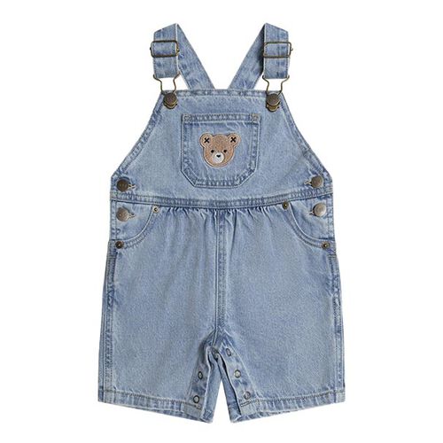 Huxbaby Dreamy Denim Short Overalls