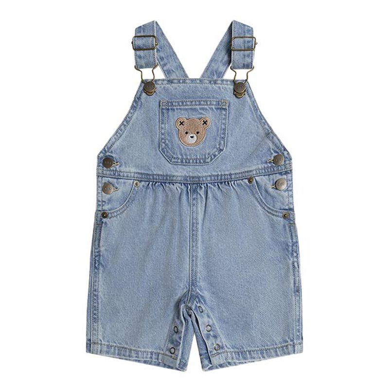 Huxbaby Dreamy Denim Short Overalls image number 0