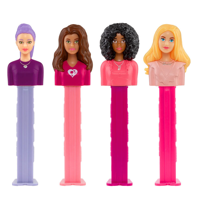 PEZ Barbie Assorted Candy Dispenser 17g image number 1