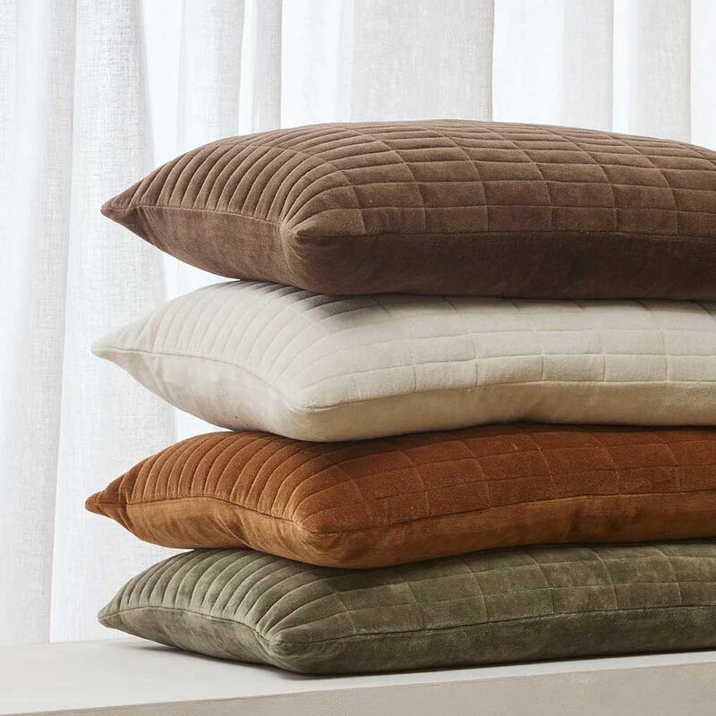 Baya Turner Cushion With Feather Inner 40x60cm - Thyme image number 1