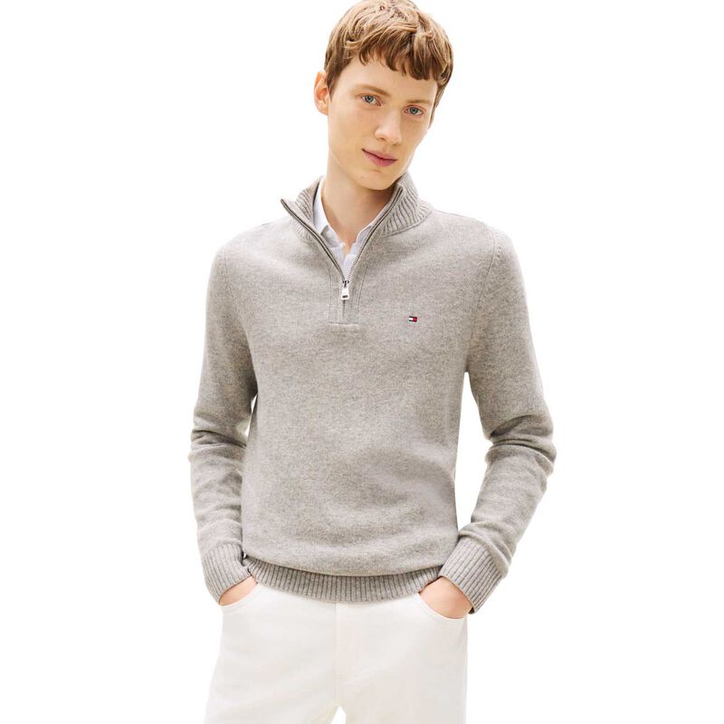 Tommy Hilfiger Pure Lambswool Half-Zip Jumper image number 0