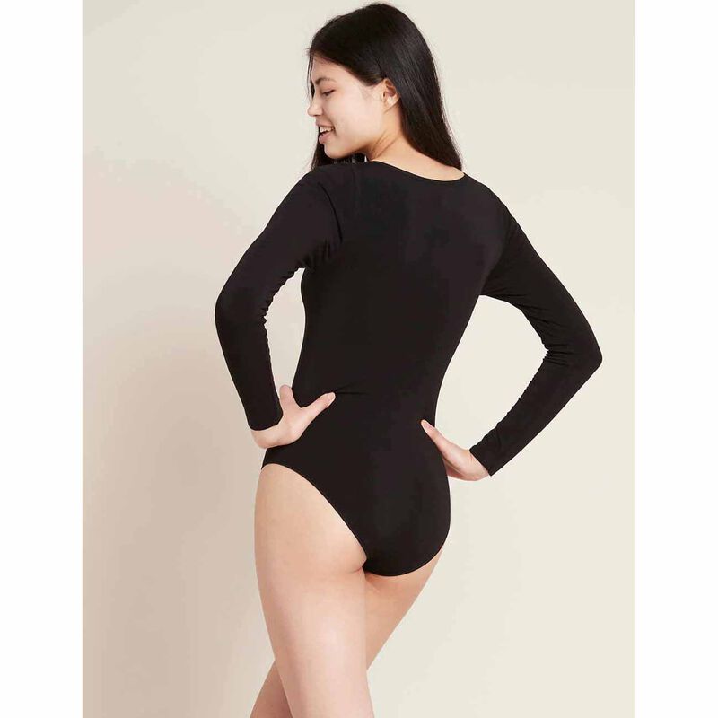 Boody Basics Long Sleeve Bodysuit Black image number 1