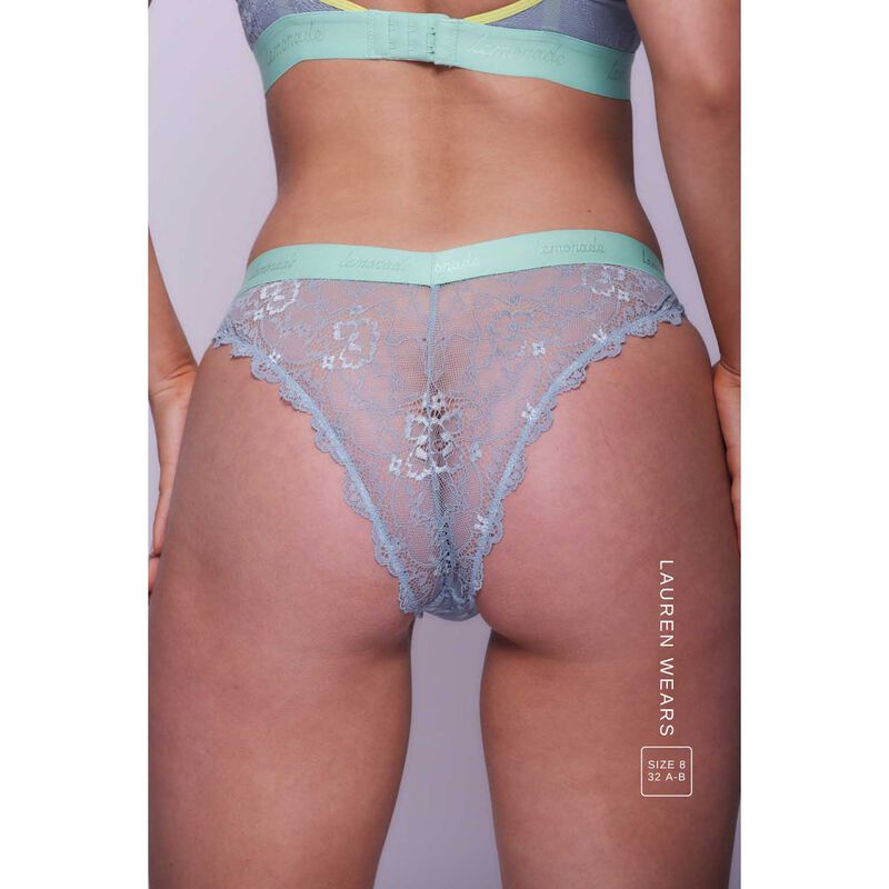 Lemonade Dolls Signature Lace V Brazilian - Trilogy Denim image number 1