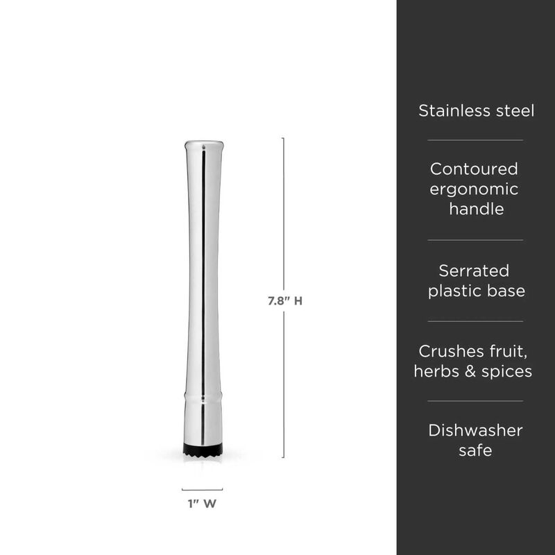 Stainless Steel Muddler By Viski&reg; image number 2