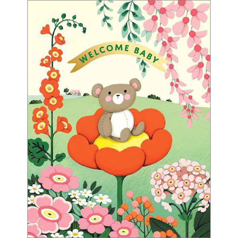Teddy Bear Baby Foil Card image number 0