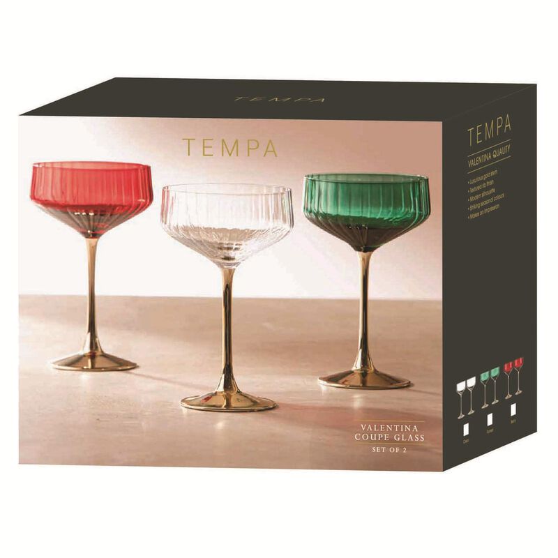 Tempa Valentina Berry 2pk Coupe Glass image number 2
