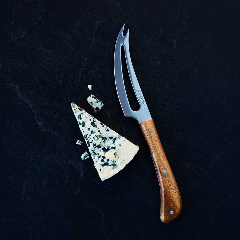 Stanley Rogers Pistol Grip Acacia Slotted Soft Cheese Knife image number 1