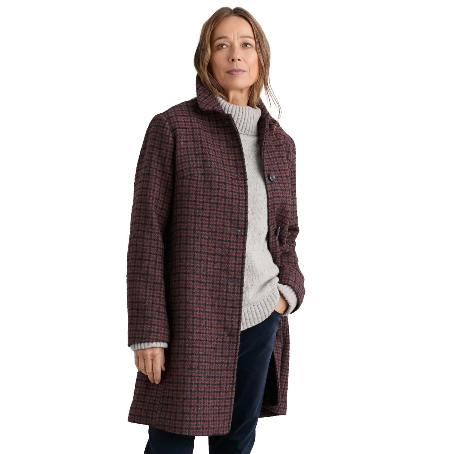 Seasalt Cornwall Wood Cabin Coat Lapwing Meadow Dark Hellebore Ballantynes Department Store