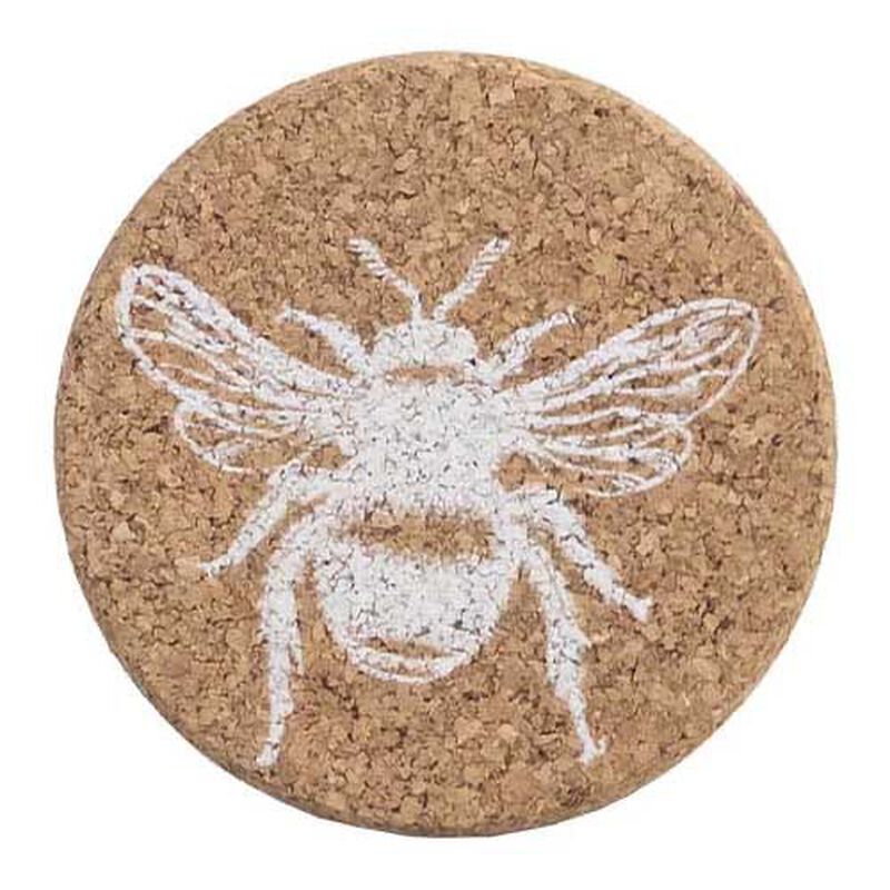 Selbrae House Single Cork Coaster Bee image number 0