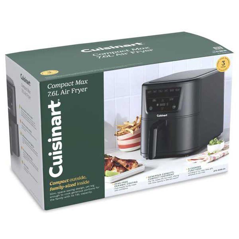 CSN Slim Air Fryer Black 7.6L image number 2