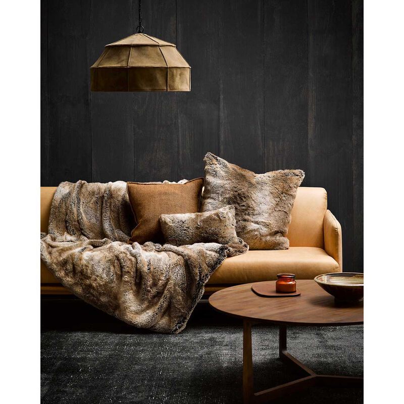 Heirloom Faux Fur Cushion Feather Filled - Sable 45X45cm image number 3