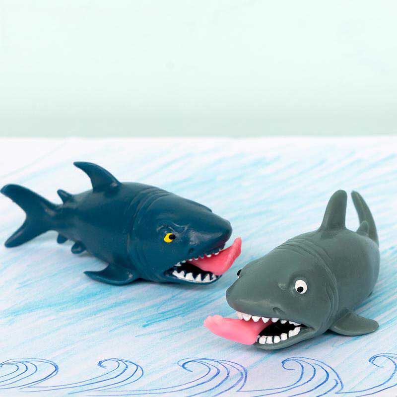 You Monkey Leg-Biting Shark Squeezy Toys - Assorted image number 1