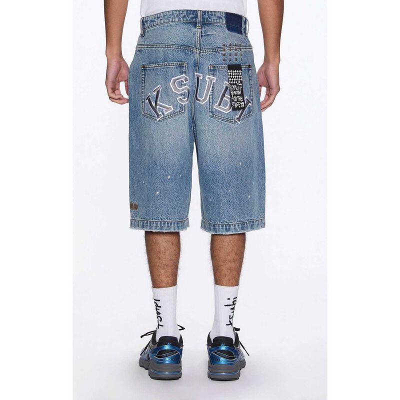 Ksubi Maxx Short 70's Blue Trashed image number 1